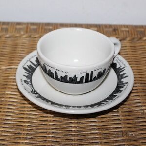 Fishs Eddy New York Skyline cup and saucer set.